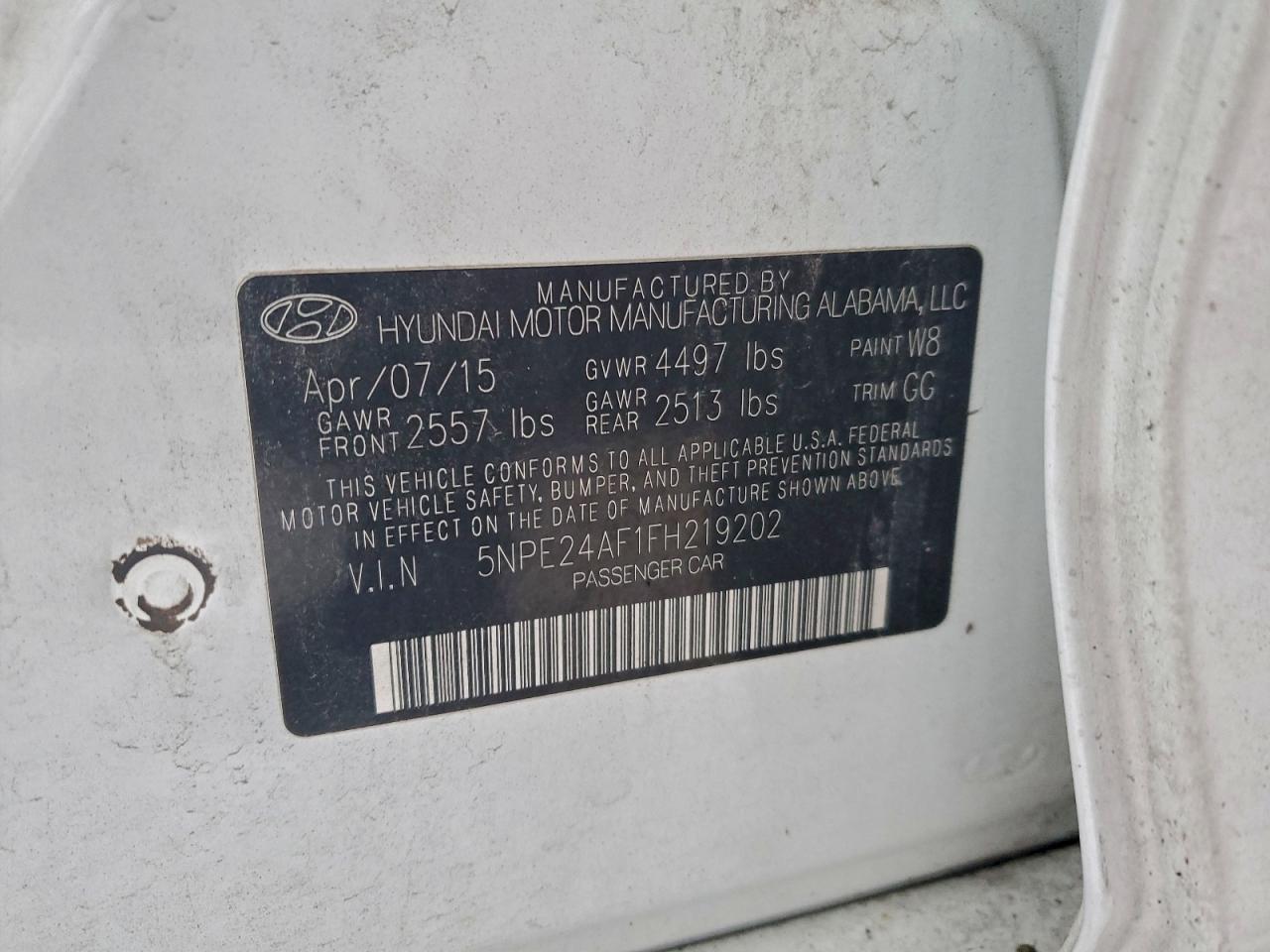 2015 Hyundai Sonata Se - zdjęcie 12