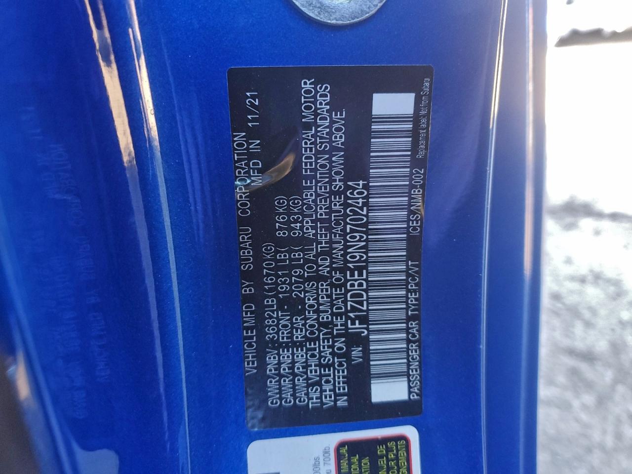 2022 Subaru Brz Limited - zdjęcie 13