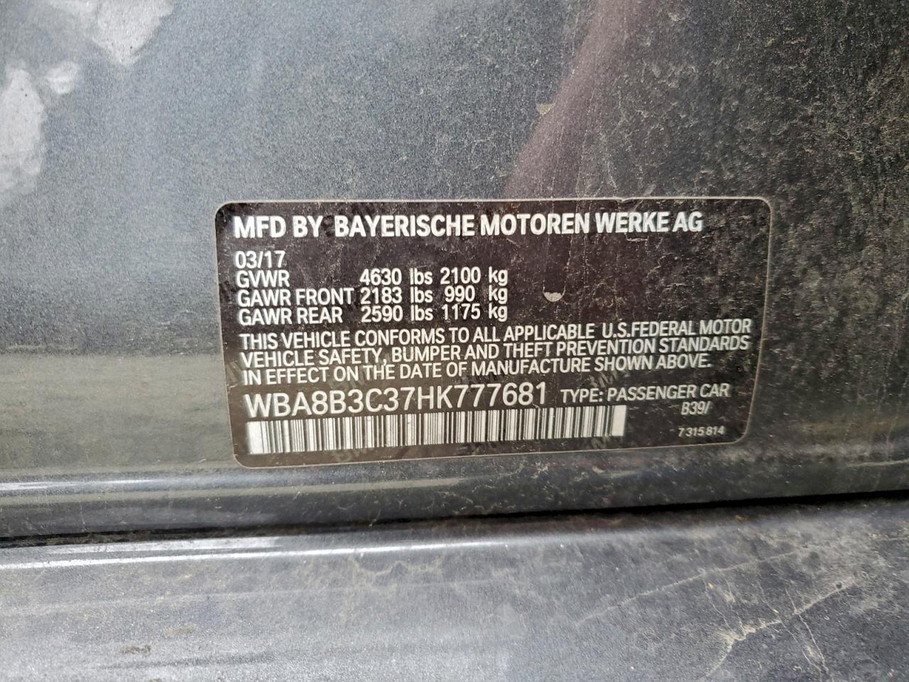 2017 BMW 340 I - zdjęcie 13