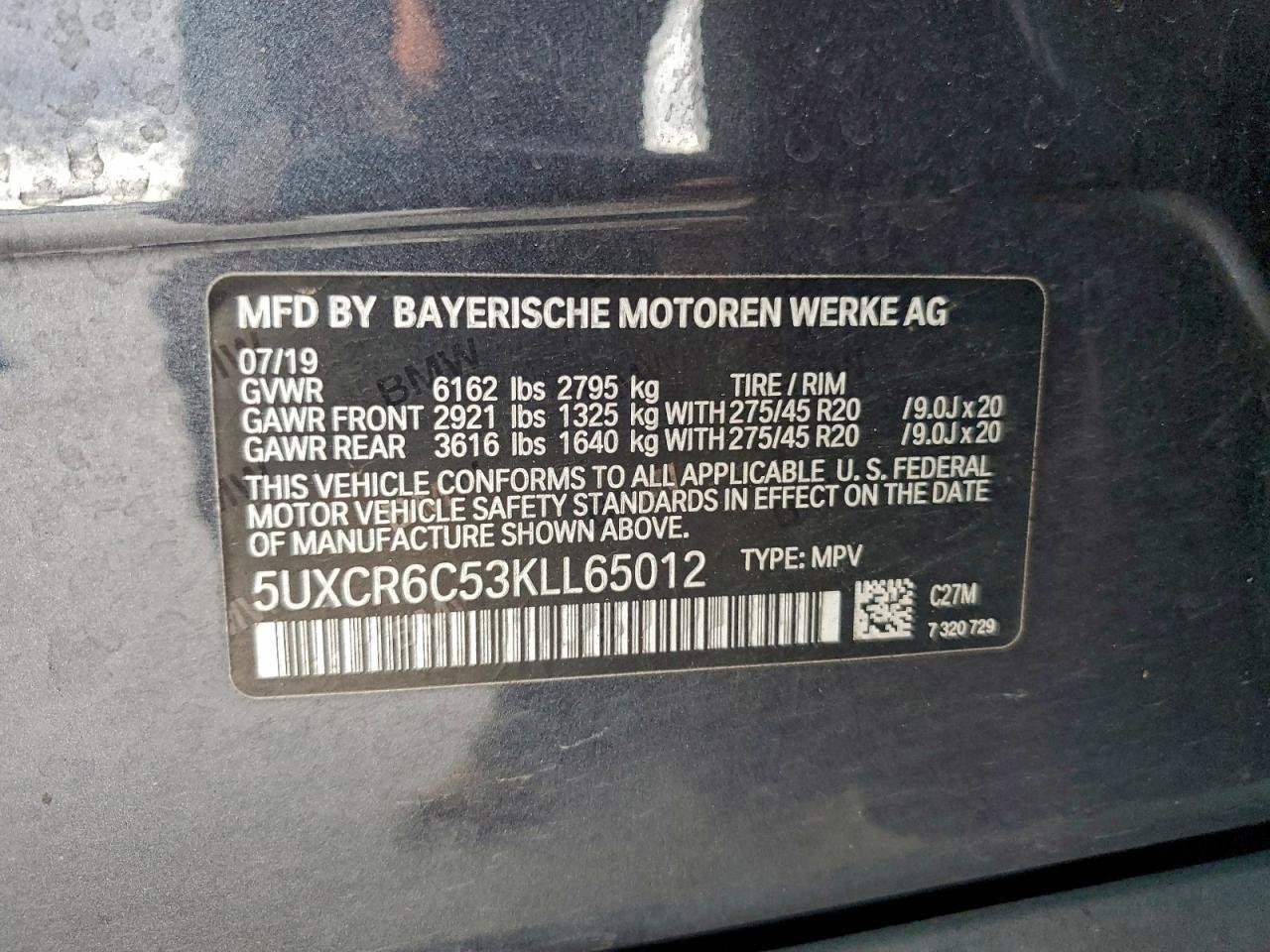 2019 BMW X5 xDrive40I - zdjęcie 12