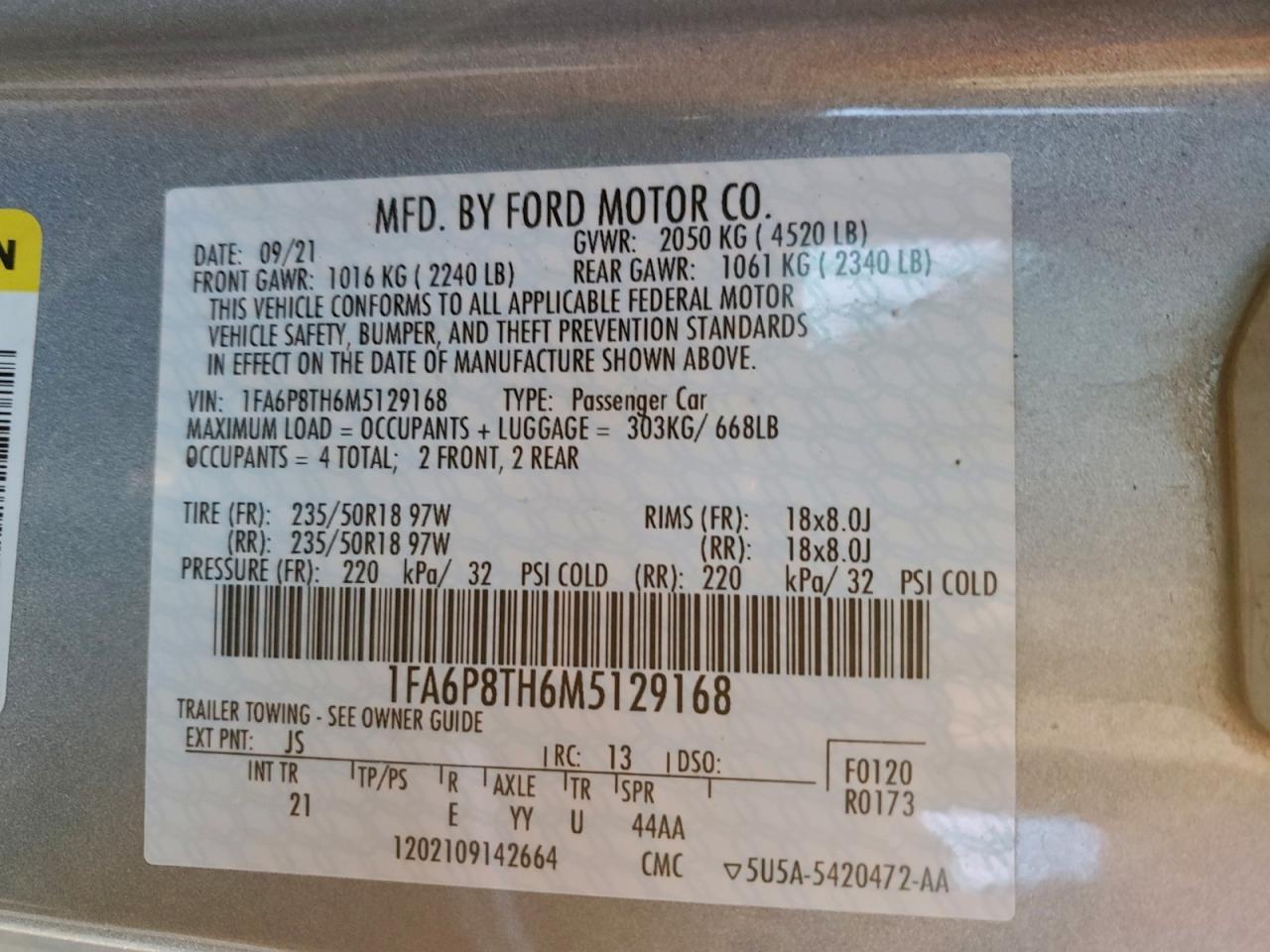 2021 Ford Mustang - zdjęcie 12