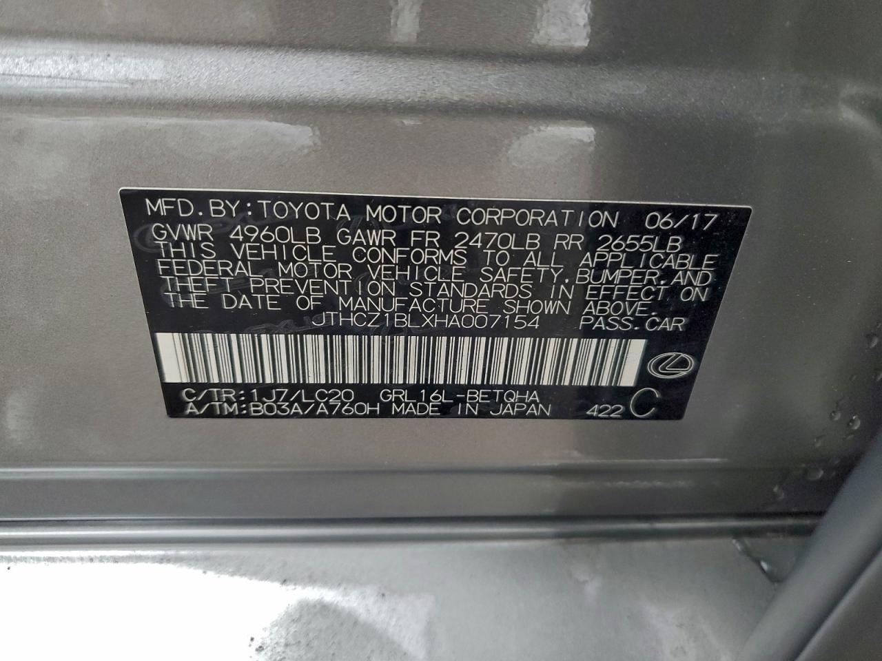 2017 Lexus Gs 350 Base - zdjęcie 12