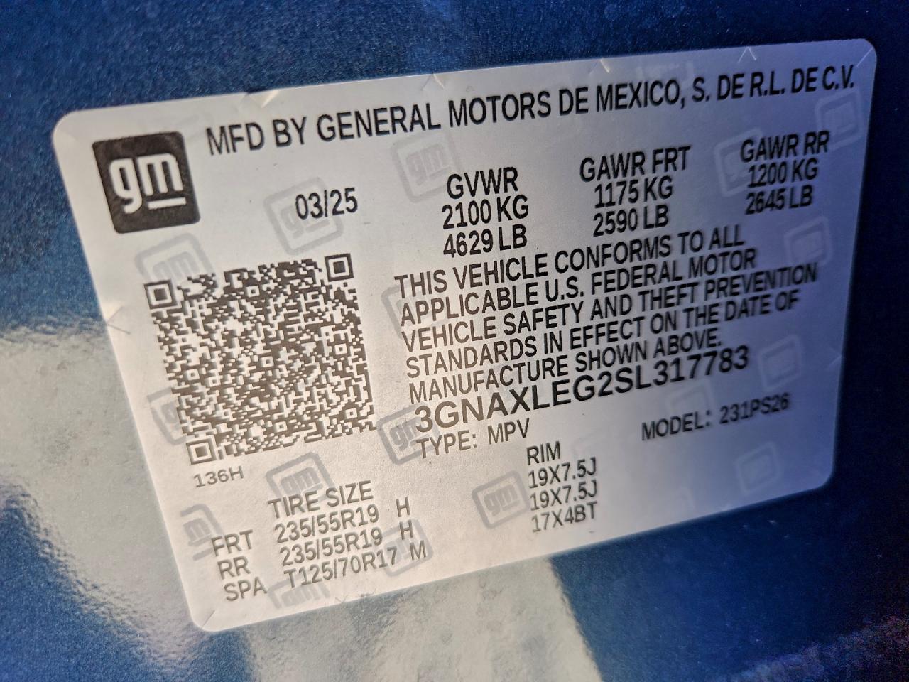 2025 Chevrolet Equinox Rs - zdjęcie 12