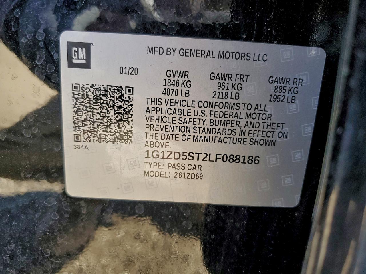 2020 Chevrolet Malibu Lt - zdjęcie 12