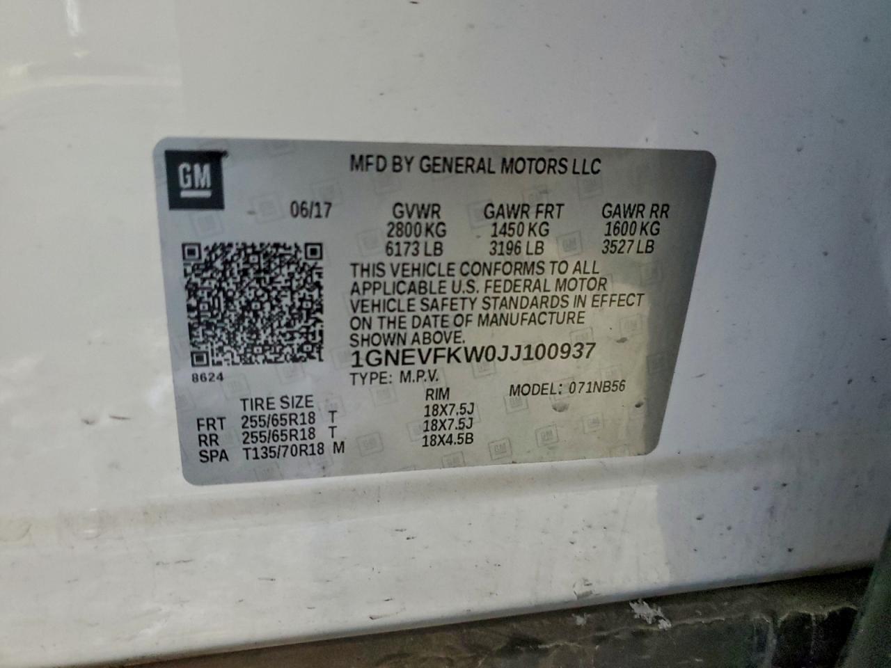2018 Chevrolet Traverse Ls - zdjęcie 13