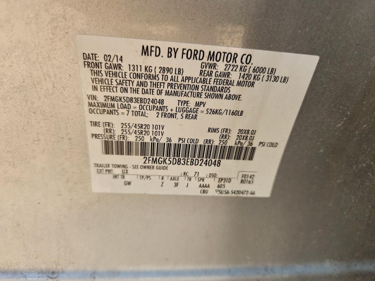 2014 Ford Flex Limited - zdjęcie 14