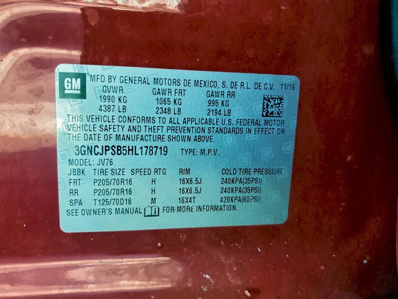 2017 Chevrolet Trax 1Lt - zdjęcie 13