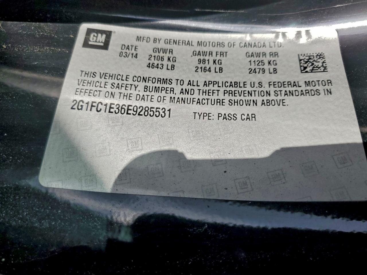 2014 Chevrolet Camaro Lt - zdjęcie 12