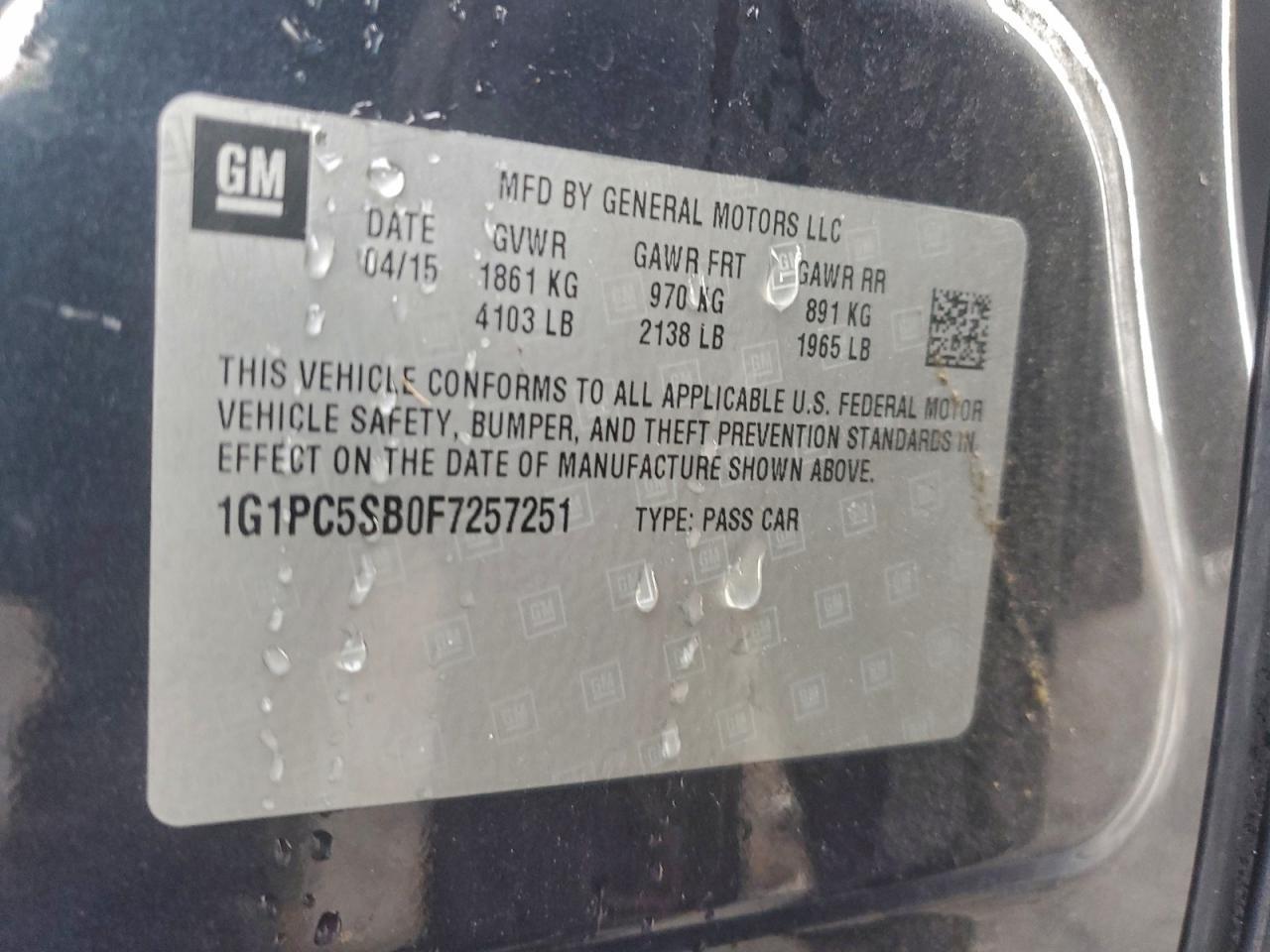 2015 Chevrolet Cruze Lt - zdjęcie 12