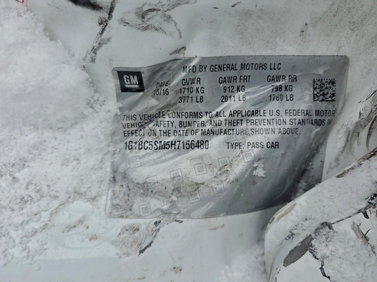 2017 Chevrolet Cruze Ls - zdjęcie 12