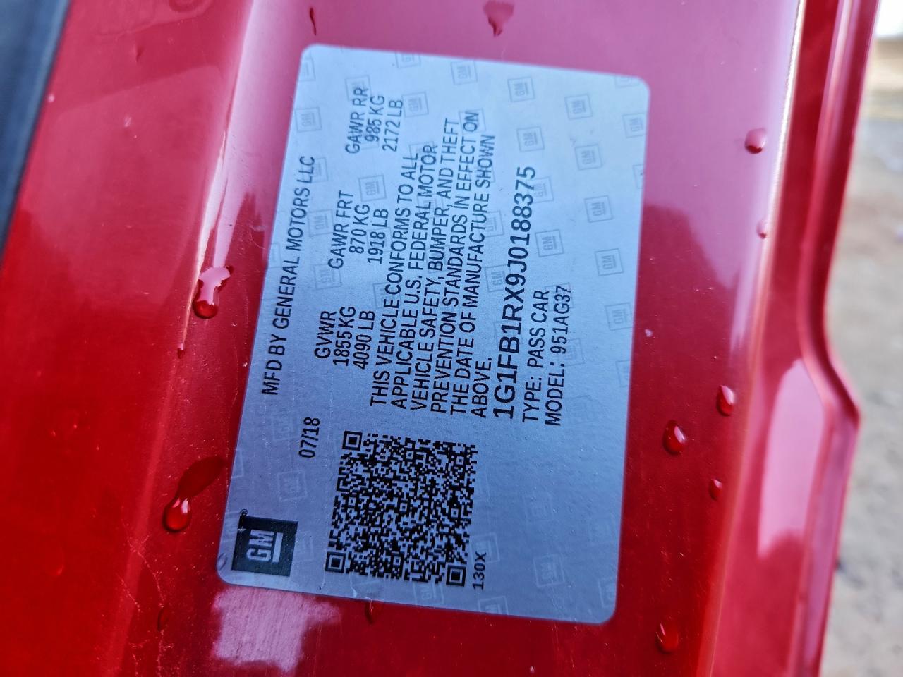 2018 Chevrolet Camaro Lt - zdjęcie 13