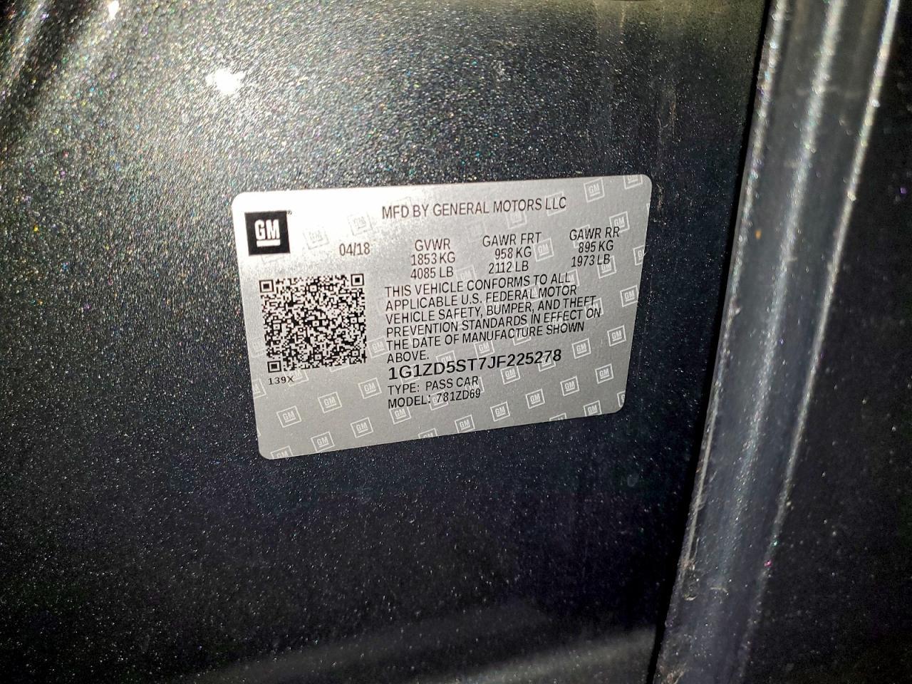 2018 Chevrolet Malibu Lt - zdjęcie 12