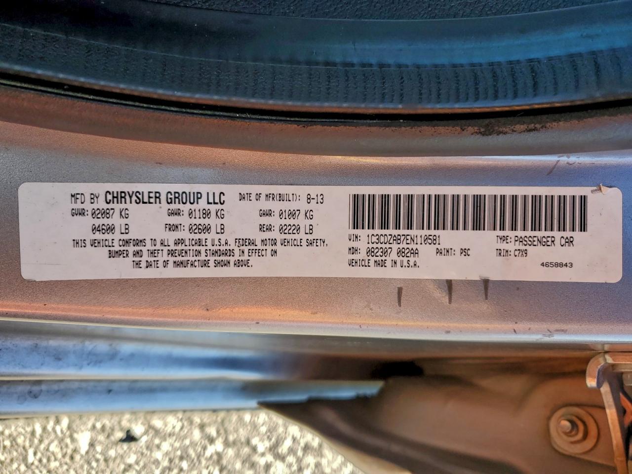 2014 Dodge Avenger Se - zdjęcie 12