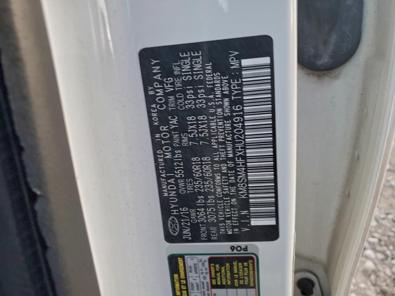 2017 Hyundai Santa Fe Se - zdjęcie 12