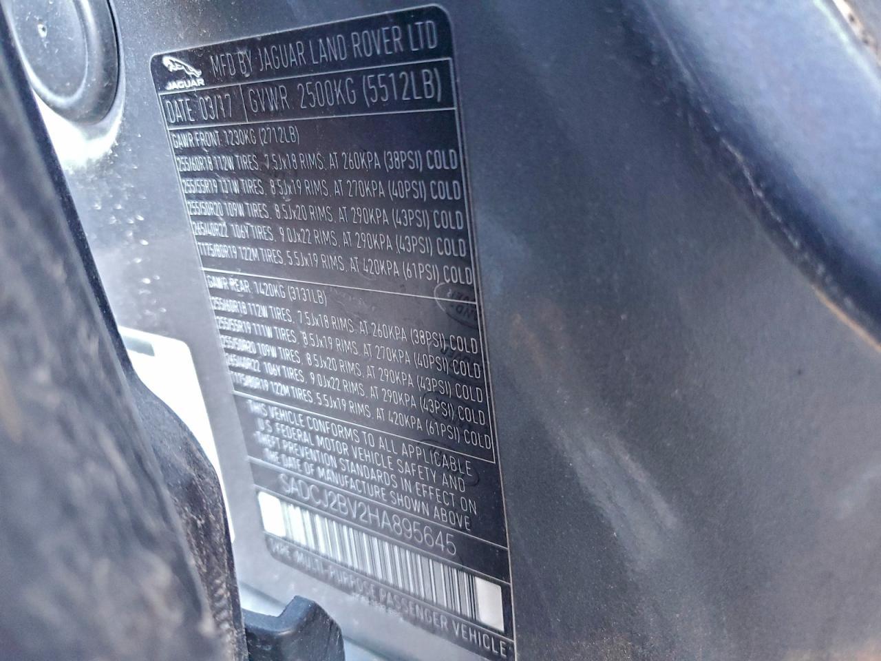 2017 Jaguar F-Pace Premium - zdjęcie 12