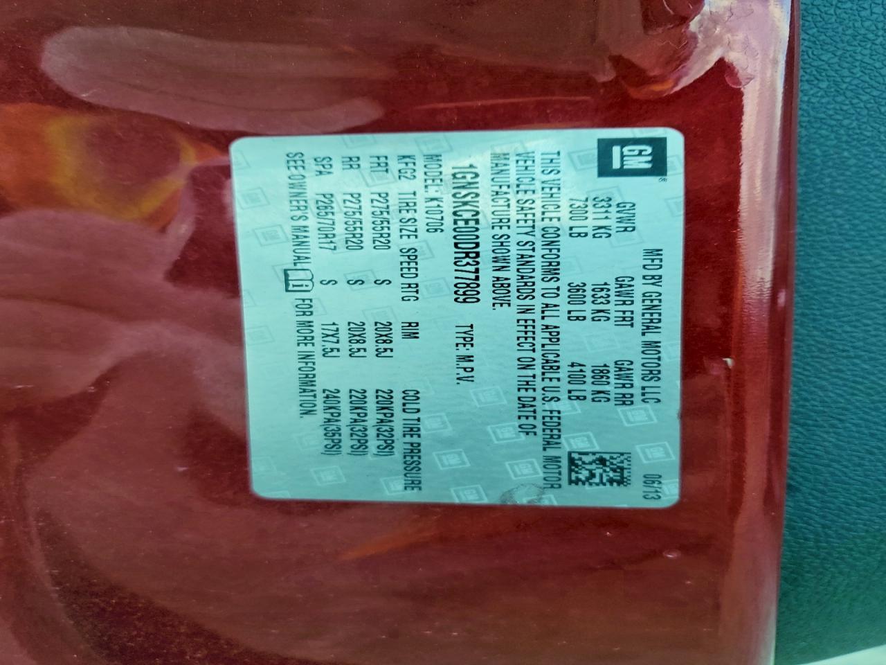 2013 Chevrolet Tahoe K1500 Ltz - zdjęcie 13